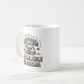 ドラマには対応不可 ビンテージ風の情感あふれる態度 コーヒーマグカップ (正面左)