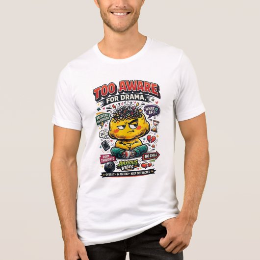 ドラマに巻き込まれるには気を使いすぎてるTシャツ トライブレンドTシャツ (正面)