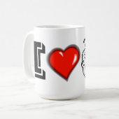 ドラマのマスクのパーソナライズ コーヒーマグカップ (正面左)