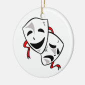 ドラマのマスク セラミックオーナメント (左)