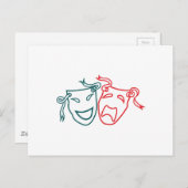 ドラマのマスク ポストカード (正面/裏面)