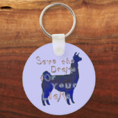 ドラマのラマ キーホルダー (正面)