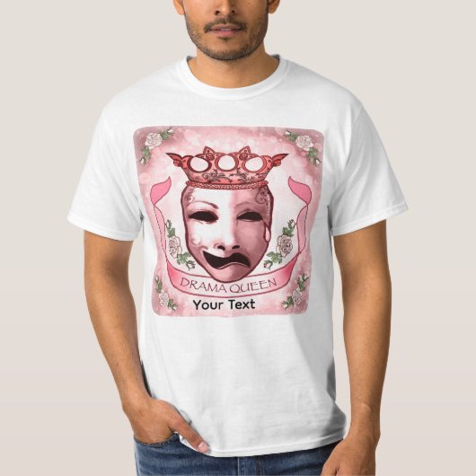 ドラマの女王役者マスクTシャツ Tシャツ (正面)