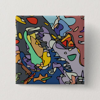 「ドラマの女王」 - 2"正方形ボタン 缶バッジ