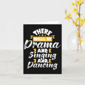 ドラマの歌唱踊りが行われる – 女優Dram カード (黄色い花)