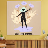 ドラマの葉を描く キャンバスプリント (インサイチュ (リビング))