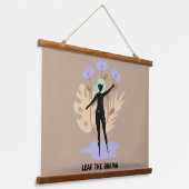 ドラマの葉を描く 吊り下げ型タペストリー (傾斜あり)