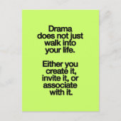 ドラマは単に時間の生活にも歩くことではない ポストカード (正面)