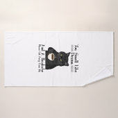 ドラマやヘッドアックの香りがする黒猫コーヒー バスタオル (バスタオル)