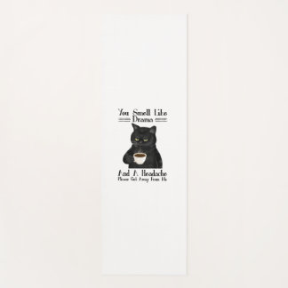 ドラマやヘッドアックの香りがする黒猫コーヒー ヨガマット