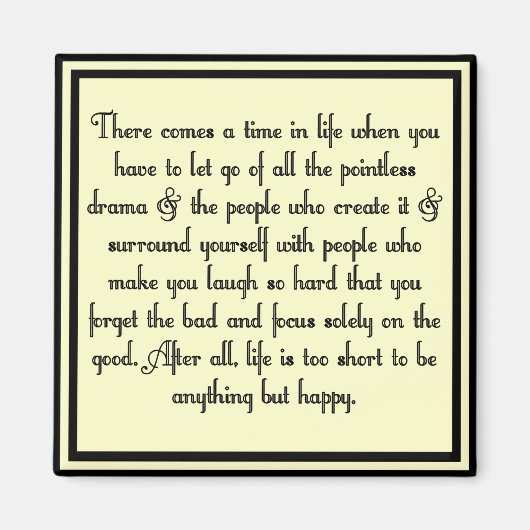 ドラマを手放す マグネット (正面)