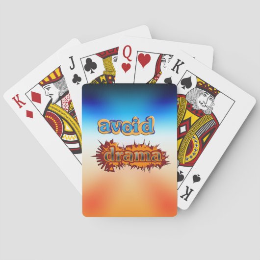 ドラマを避ける トランプ (裏面)