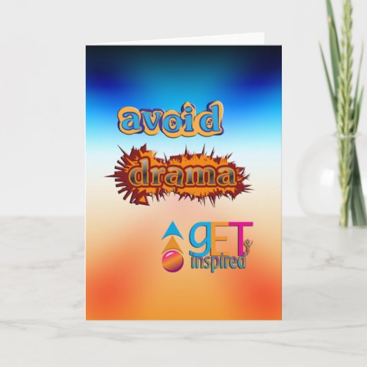 ドラマを避けろ カード (正面)