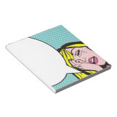 ドラマクイーンスピーチバブルアートポップ・アートのメモ帳 ノートパッド (アングル)