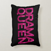 ドラマクイーンホットピンクグリッター アクセントクッション (正面(垂直))