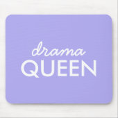 ドラマクイーン |トレンディーモダンパープルガーリー引用文アート マウスパッド (正面)