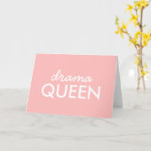 ドラマクイーン |モダントレンディーかわいいピンクスタイリッシュディバ カード (黄色い花)