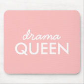 ドラマクイーン |モダントレンディーかわいいピンクスタイリッシュディバ マウスパッド (正面)