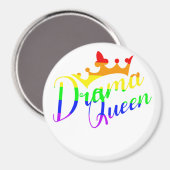 ドラマクイーン | LGBTQ+プライド マグネット (正面/裏面)