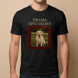 ドラマスペシャリスト オーダーメイドの面白い犬の写真 Tシャツ