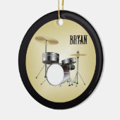 ドラマセットパーソナライズされたクリスマスオーナメント セラミックオーナメント (左)
