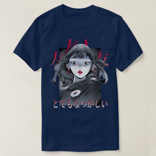 ドラマチックなアニメガール Tシャツ (デザイン正面)