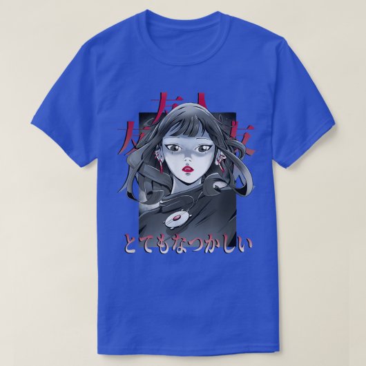 ドラマチックなアニメガール Tシャツ (デザイン正面)
