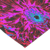 ドラマチックなクリムゾンレッド、パープルとブラックダリア ショートテーブルランナー (コーナー)