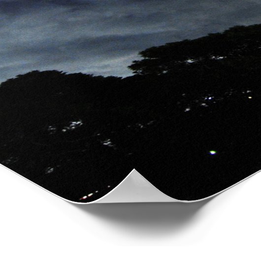 ドラマチックなシドニーハーバースカイスケープのポスター ポスター (角)