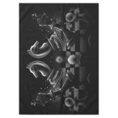 ドラマチックなチェスのモノクロ テーブルクロス (正面)