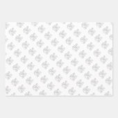 ドラマチックなチェスのモノクロ ラッピングペーパーシート (正面3)