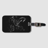 ドラマチックなチェスの戦い – 騎士と馬 ラゲッジタグ (正面横)