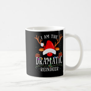 ドラマチックなトナカイのクリスマス家族です コーヒーマグカップ