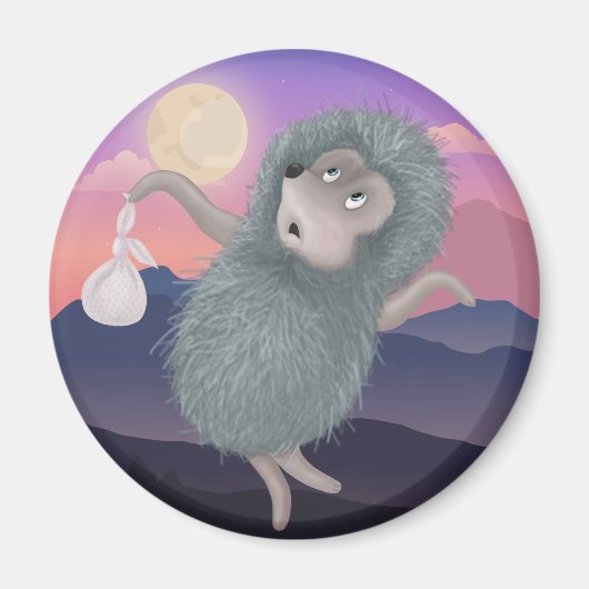 ドラマチックなハリネズミ マグネット (正面)