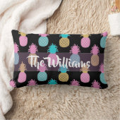 ドラマチックなパイナップル ランバークッション (ブランケット)