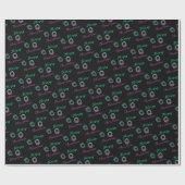 ドラマチックなメリークリスマスリース ラッピングペーパー (フラット)