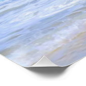 ドラマチックな大波の岩の船外写真 ポスター (コーナー)