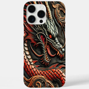 ドラマチックな大胆な赤い龍 iPhone 16 PRO MAXケース