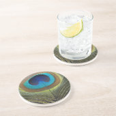 ドラマチックな孔雀の羽 コースター (側面)