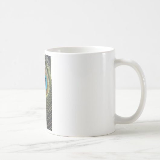 ドラマチックな孔雀の羽 コーヒーマグカップ (右)