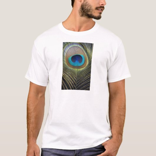 ドラマチックな孔雀の羽 Tシャツ (正面)