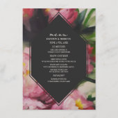 ドラマチックな暗いフローラ結婚のメニュー メニュー (正面)