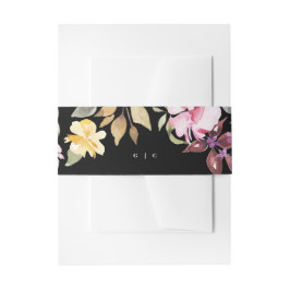 ドラマチックな水色のフローラ結婚のベリーバンド 招待状ベリーバンド