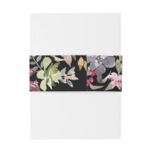 ドラマチックな水色のフローラ結婚のベリーバンド 招待状ベリーバンド (裏面例)