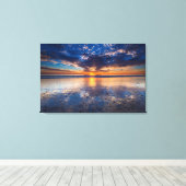 ドラマチックな海の景色,夕日, CA キャンバスプリント (インサイチュ (ウッドフロア))