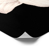 ドラマチックな白黒のユリ ポスター (角)