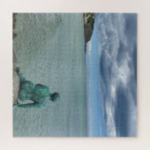 ドラマチックな空とフォークストーンの人魚 ジグソーパズル (横)