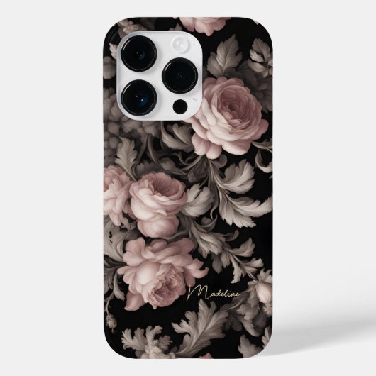 ドラマチックな花 – iPhone 14 Proケパーソナライズされたース Case-Mate iPhoneケース (裏面)