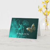 ドラマチックな蝶 カード (黄色い花)