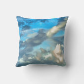 ドラマチックな雲と青空：自然撮影 クッション (裏面)